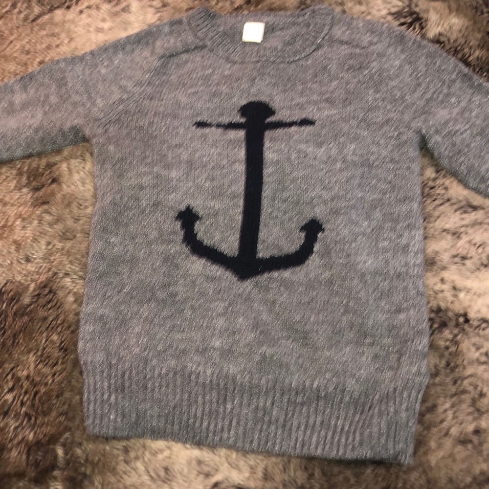 Crewcuts charcoal grey knit sweater